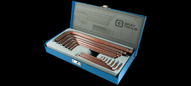 Gray 698513 - 13 PIECE SAE, LONG ARM BALL S2 HEX KEY SET, 1/16" - 5/8" GRAY TOOLS 698513 - eGrimesDirect