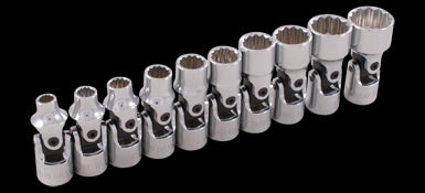 Gray 15410 - 10 PIECE 1/4" DRIVE, 12 POINT SAE STANDARD, UNIVERSAL JOINT SOCKET SET, 3/16" - 9/16" GRAY TOOLS 15410 - eGrimesDirect