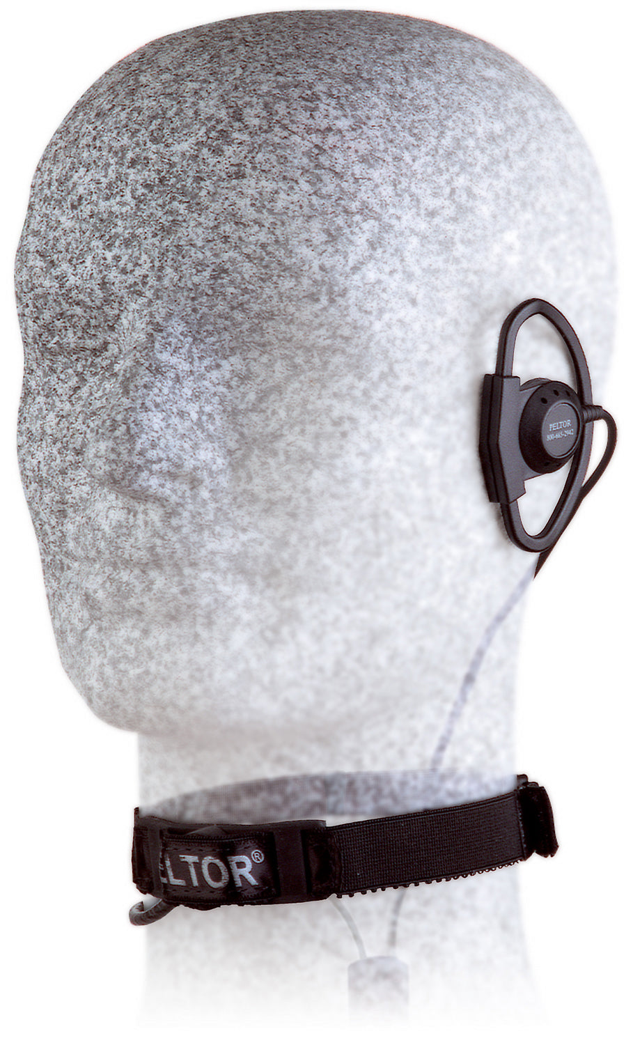 3M Peltor MT9HTM06 throat microphone and earplug communication combo, designed for clear voice transmission and hearing protection.