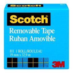 3M Scotch 811-18BXD - Scotch Magic Removable Tape 811 19 mm x 33 m (3/4 in x 36 Yd) 7000125300 - eGrimesDirect