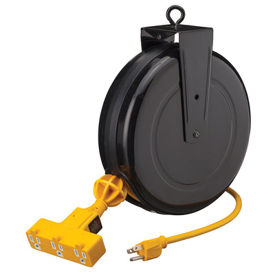 Startech JSCR-1430 - Steel Retractable Extension Cord (30 Ft 14 Gauge) - eGrimesDirect