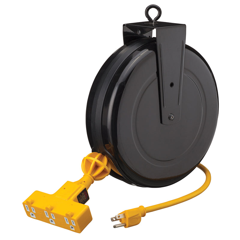 Startech JSCR-1430 - Steel Retractable Extension Cord (30 Ft 14 Gauge) - eGrimesDirect