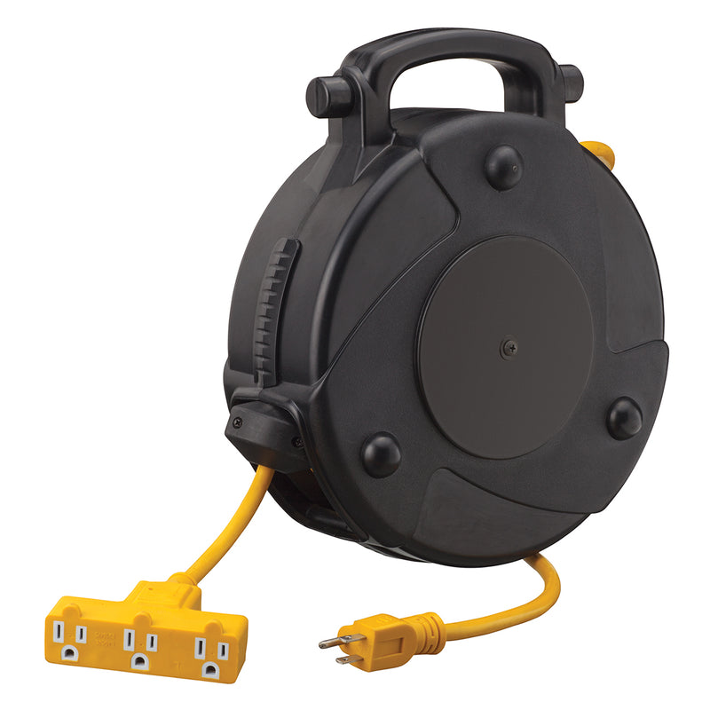 Startech JPCR-1450 - Abs Retractable Extension Cord Reel (50 Ft 14 Gauge) - eGrimesDirect