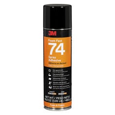 3M Spray 74 74-24OZ-CLR - Aerosol Spray 74 Adhesive in Clear 24 fl. Oz (709.77 ml) 7000121435