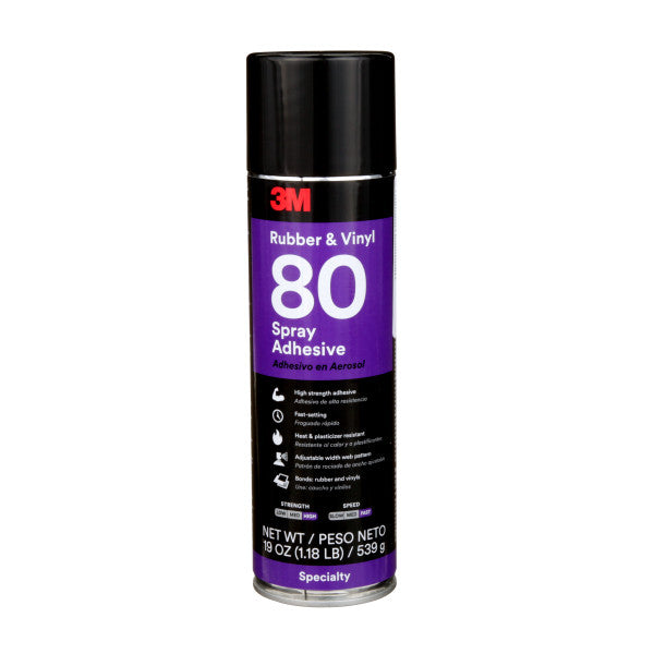 3M Rubber and Vinyl Spray Adhesive 80, 24 fl oz can