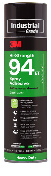 3M Hi-Strength 94ET Low VOC spray adhesive, 24 fl oz can