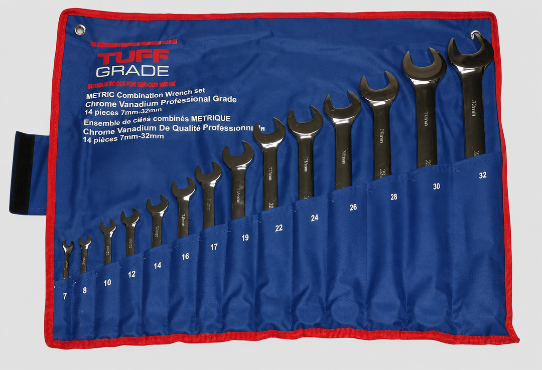Tuff Grade TGCW-SET-14PC-MET - 14 Piece Combination Wrench Set 7 To 32mm
