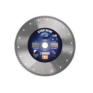 Diamond Products 74960 - 4-1/2 Inch x .080 Inch x 7/8 Inch, Star Blue (B), General Purpose, Cured Concrete, High Speed Hand Saw Turbo Diamond Blade - eGrimesDirect