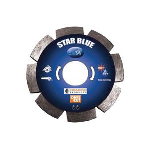 Diamond Products 74967 - 4-1/2 Inch x .250 Inch x 7/8 Inch, Star Blue (B), Brick and Block, Tuck Point Diamond Blade - eGrimesDirect