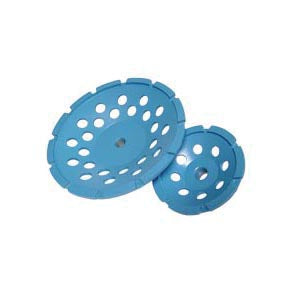 Diamond Products 77383 - 4 Inch x Inch x 5/8-11 Inch, Star Blue (B), General Purpose, Cured Concrete, Single Row Cup Grinder