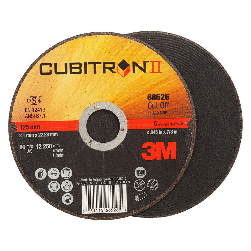 3M Cubitron II AM24774  -  Type 01 Cut-Off Wheel black (5 Inch x 0.05 Inch x 7/8 Inch) 7100024774