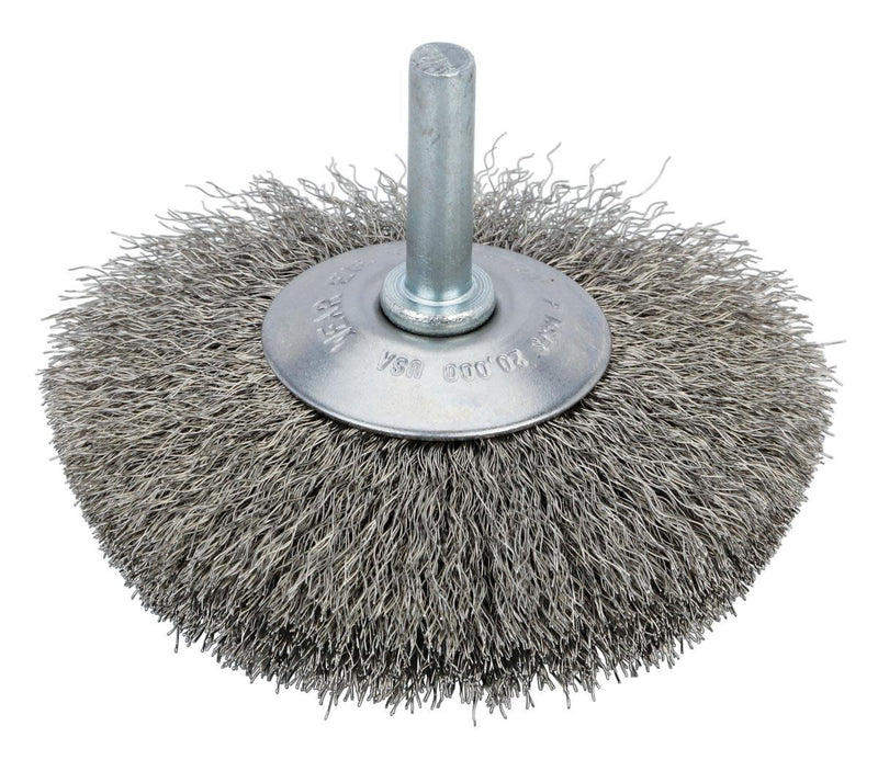 Dynabrade 78862 - Steel Crimped Wire Radial Wheel Brush (2-1/2 Inch x .008 x 9/16 Inch) - eGrimesDirect