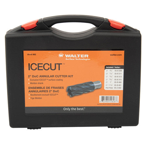 WALTER 05B992 - Icecut Weldon Shank 2 Inch Cutter Kit