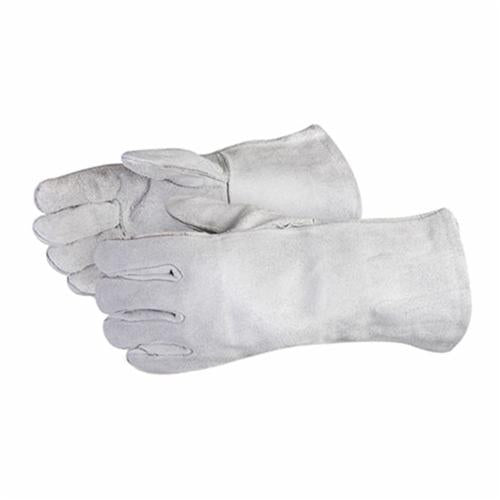 Endura Grey Split Welders Glove by Superior Glove, fully lined with durable leather for welding and industrial work.