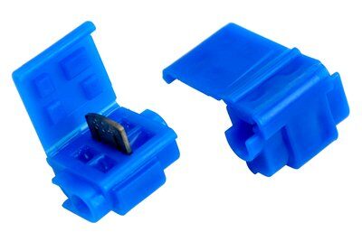 3M Scotchlok 804-BOX - Scotchlok Electrical Insulation Displacement Connector (IDC) 804 Run & Tap Blue 18-16 AWG (Solid / Stranded) 14 AWG (Stranded) Bulk 7100003410