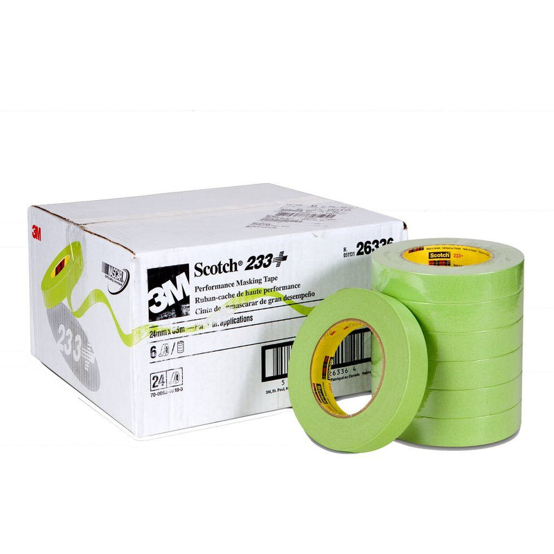 3M Scotch 26336 - Performance Masking Tape 233+ Green (0.95 Inch x 60 Yards) 7000048804