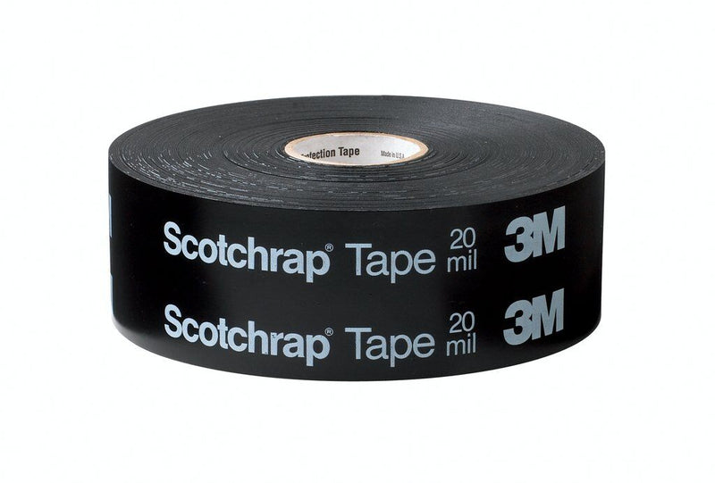 3M Scotchrap 50-4X100-UN - All-Weather Corrosion Protection Tape 50 Printed Black 10 mil (4 Inch x 100 ft) 7000057485 - eGrimesDirect