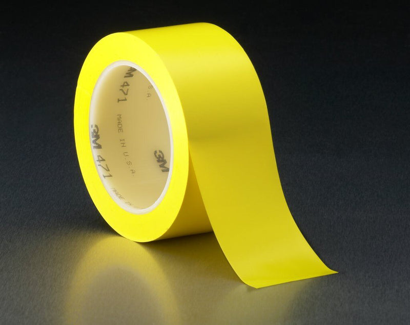 3M 471-3/4X36-YLW - Vinyl Tape 471 in Yellow (3/4 Inch x 36 Yards x 5.2 mil) 7000047467