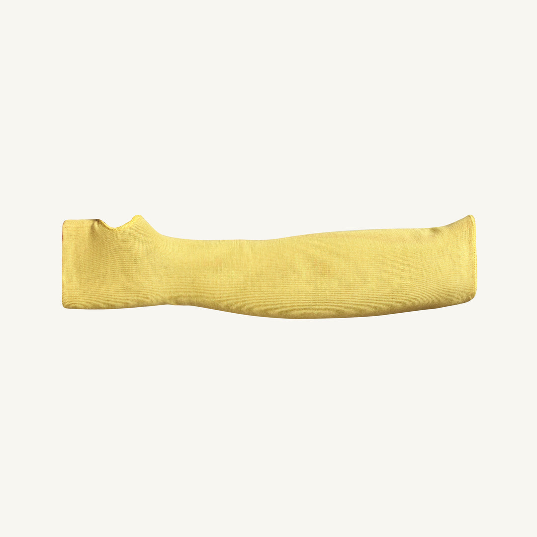 Superior Glove KAWC18TH 18-inch knitted para-aramid sleeve with palm reinforcement, designed for industrial protection and durability.