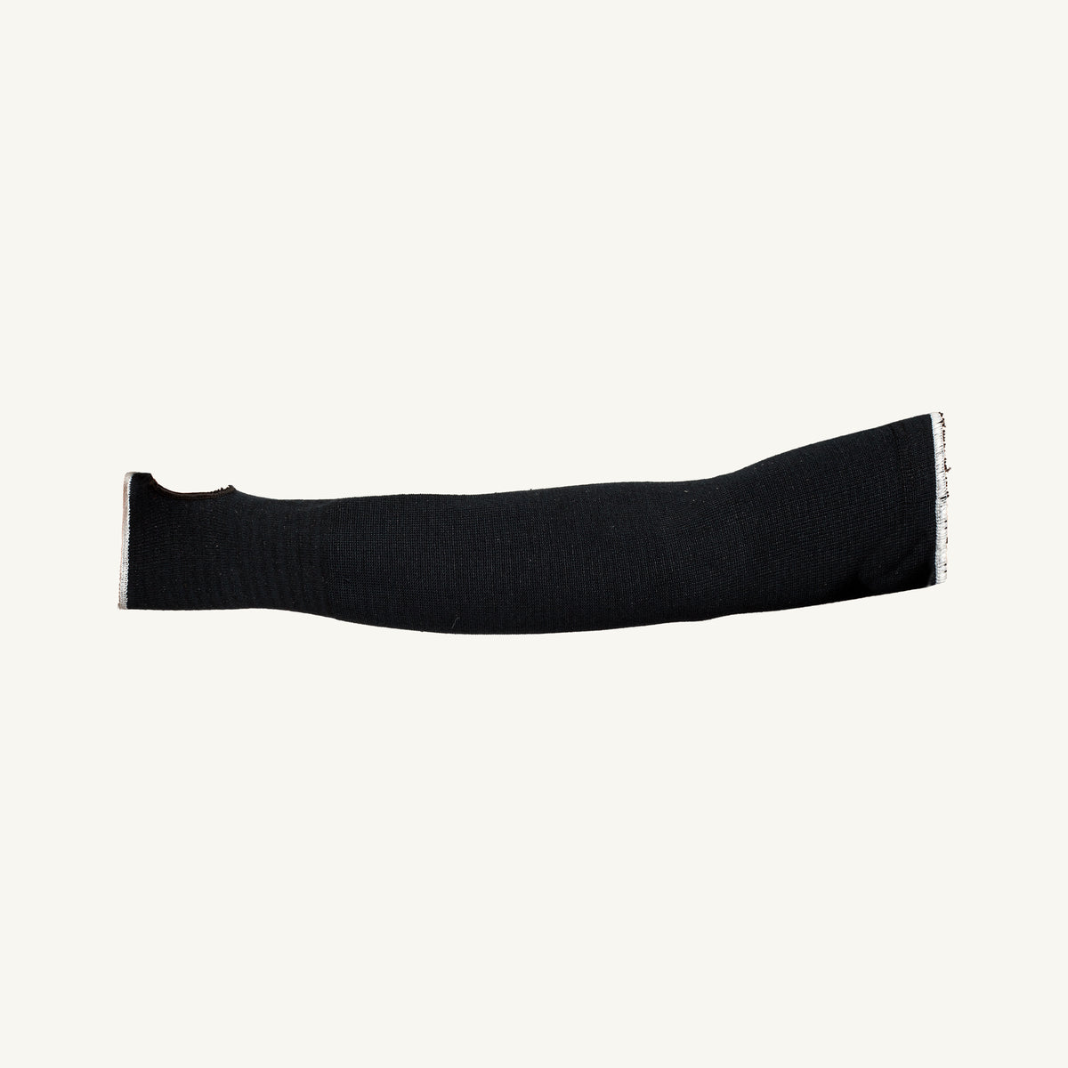 Black Superior Glove Contender Sleeves 18-inch with Kevlar blend, stay-up armbands, and thumbole for ANSI A4 cut resistance.