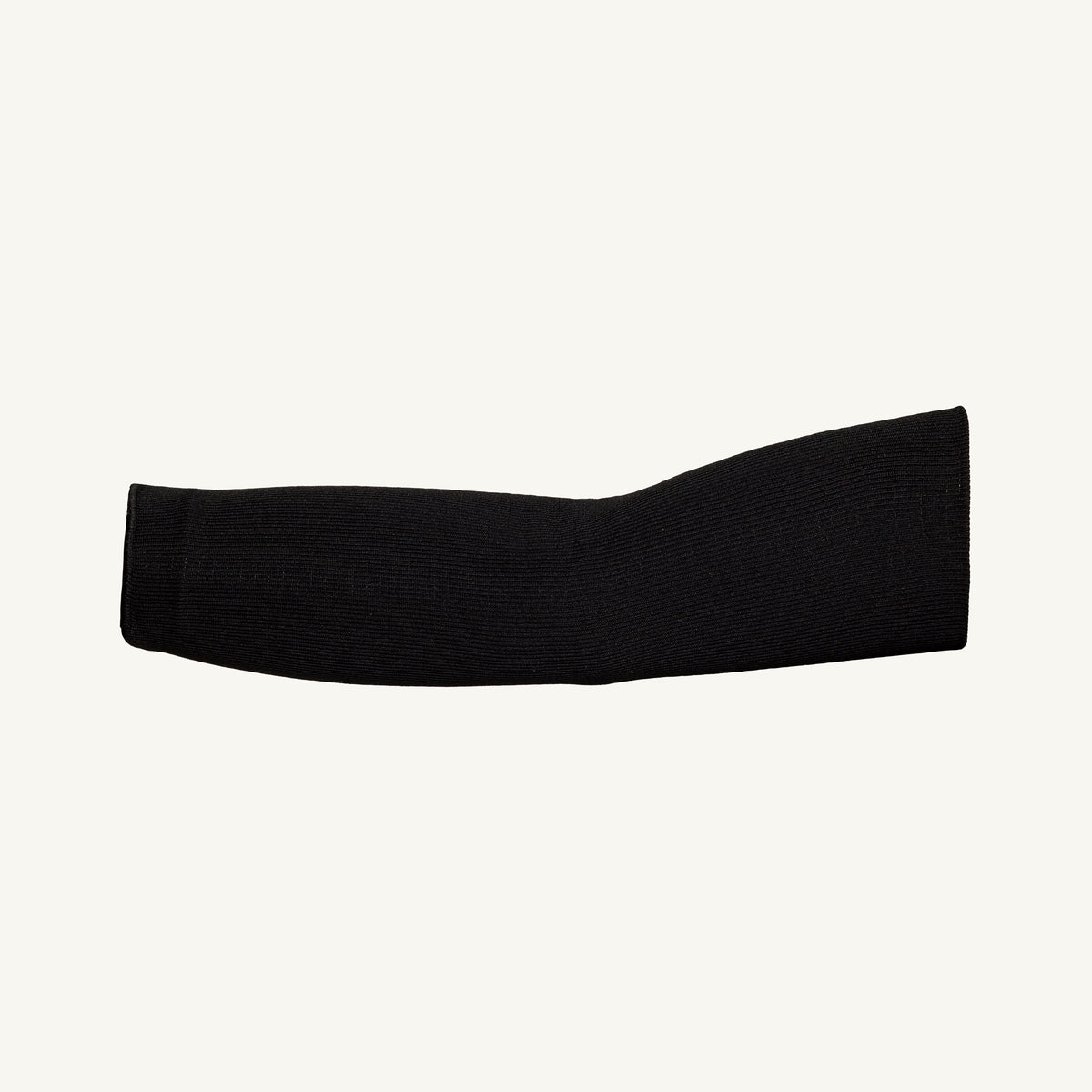 Black cut-resistant tubular knit glove with reinforced palm, 18-inch length from Superior Glove for ASTM level 2 protection.