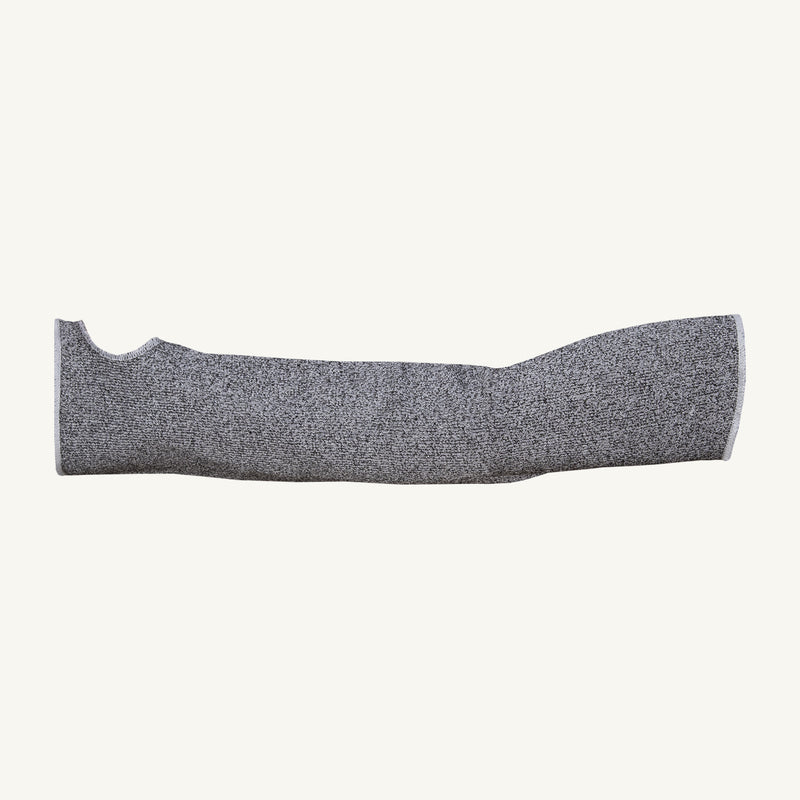 Superior Glove KTAG18TH - Sleeve Tenactiv - Grey Blended Hppe Tubular Knit 18In W/Thumbhole ANSI A5 Cut - eGrimesDirect