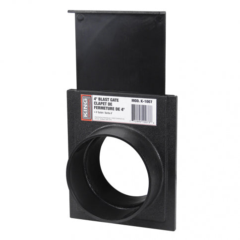 King Canada K-1007 - Blast Gate 4 Inch Plastic