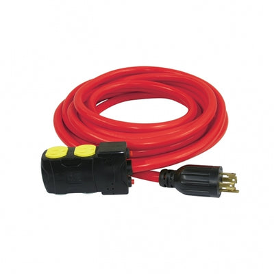 King Canada K-L1430R-25 - Extension Cord Generator 25 Ft. Resets - eGrimesDirect