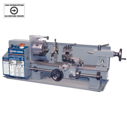 King Canada KC-0712ML - Lathe Metal 7 Inch X 12 Inch Belt Drive 5.5 Amp. 110V Kc-10712Ml - eGrimesDirect