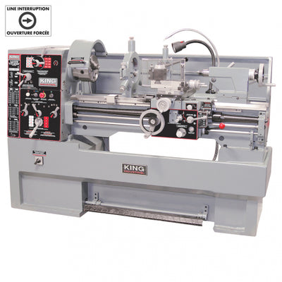 King Canada KC-1640ML - Lathe Metal 16 Inch X 40 Inch Belt Drive 4 Hp 600V 3 Phase - eGrimesDirect