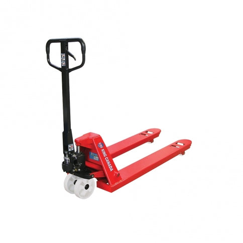 King Canada KC-2748N-NYL - Pallet Truck 27 Inch X 48 Inch 5500 Lb.S Nylon Wheels - eGrimesDirect