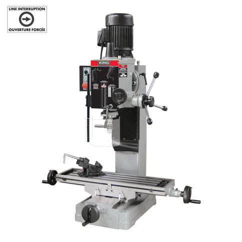 King Canada KC-45 - Milling Drilling Gearhead 20.5 Inch 1.5 Hp 110/220V - eGrimesDirect