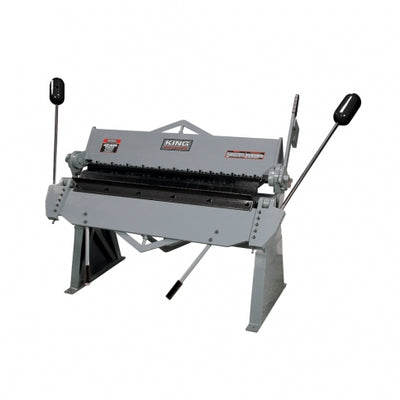 King Canada KC-BP4812 - Metal Box & Pan Brake Floor Model 48" Bending Length 12 Gauge Capacity (Mild Steel) King KC-BP4812 - eGrimesDirect