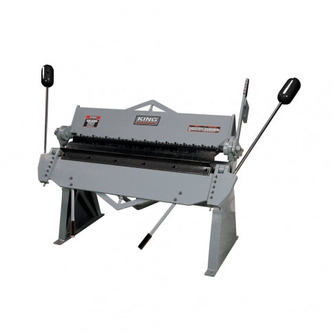 King Canada KC-BP4812 - Metal Box & Pan Brake Floor Model 48" Bending Length 12 Gauge Capacity (Mild Steel) King KC-BP4812 - eGrimesDirect
