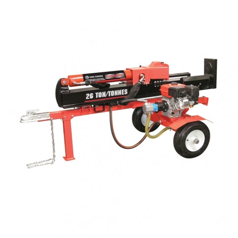 King Canada KCG-26LS - 26 Ton, Gasoline, Horizontal/Vertical 6.5 HP Log Splitter King Canada KCG-26LS - eGrimesDirect