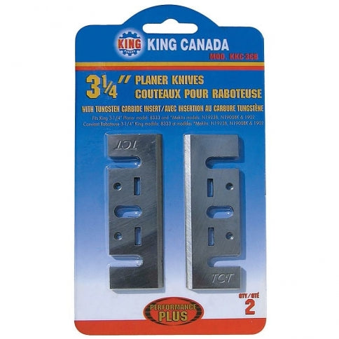 King Canada KKC-3CB - Planer Knives 3 1/4 Tungsten Carbide Insert Set Of 3