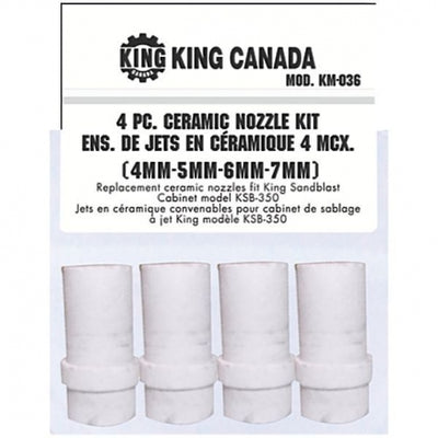 King Canada KM-036 - Ceramic Nozzles Fits Ksb-110N-9 & Ksb-350 - eGrimesDirect