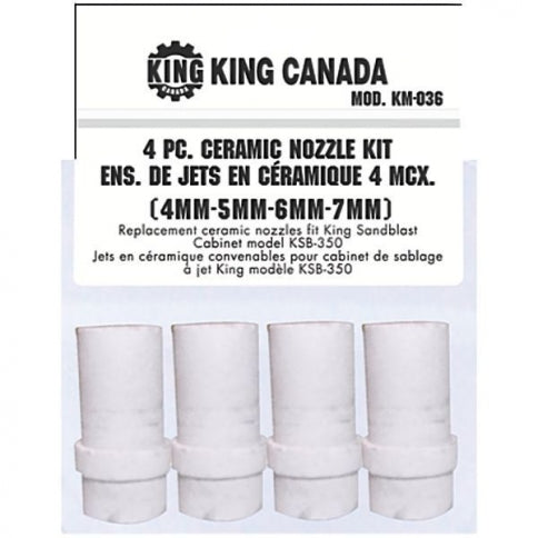 King Canada KM-036 - Ceramic Nozzles Fits Ksb-110N-9 & Ksb-350 - eGrimesDirect