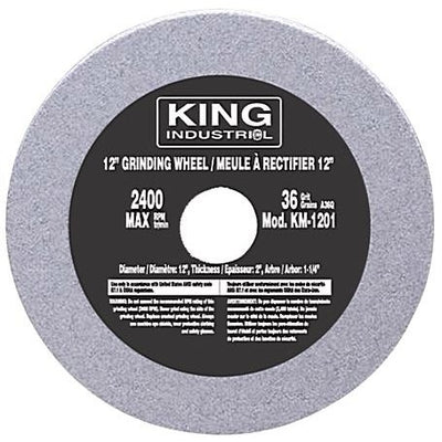 King Canada KM-1201 - Grinding Wheel 12 Inch 36 Grit Fits Kc-1295 - eGrimesDirect