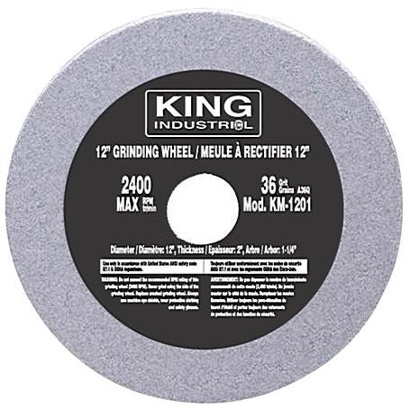 King Canada KM-1201 - Grinding Wheel 12 Inch 36 Grit Fits Kc-1295 - eGrimesDirect