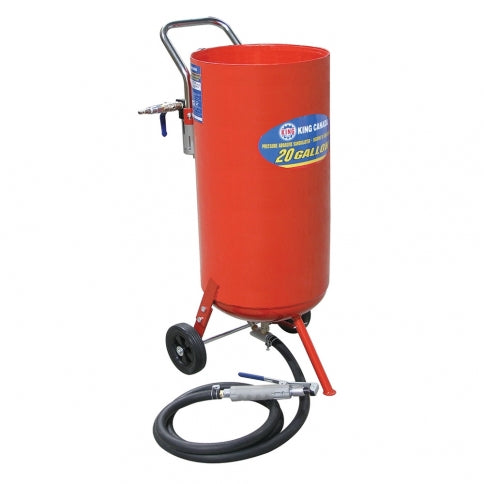 King Canada KSB-20 - Pneumatic Sandblaster Pressure Abrasive 20 Gallon - eGrimesDirect
