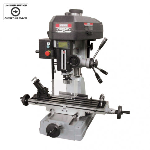 King Canada PDM-30 - Milling Drilling 16.5 Inch 2 Hp 110/220V - eGrimesDirect