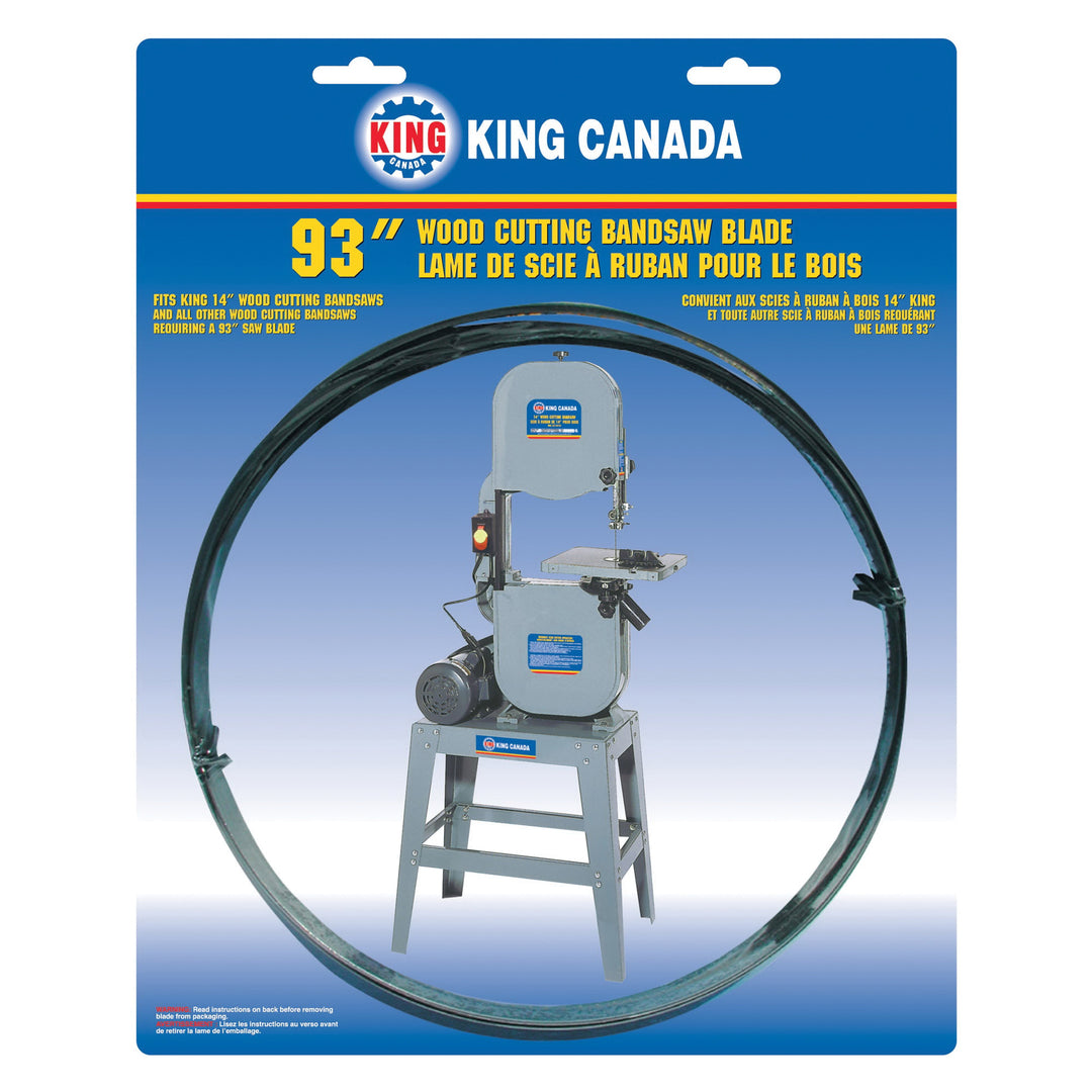 King Canada KBB-1418-14 - Bandsaw Blades Wood 93 X .025 X 1/4 X 14T