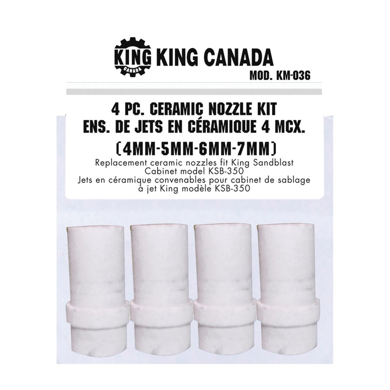 King Canada KM-036 - Ceramic Nozzles Fits Ksb-110N-9 & Ksb-350