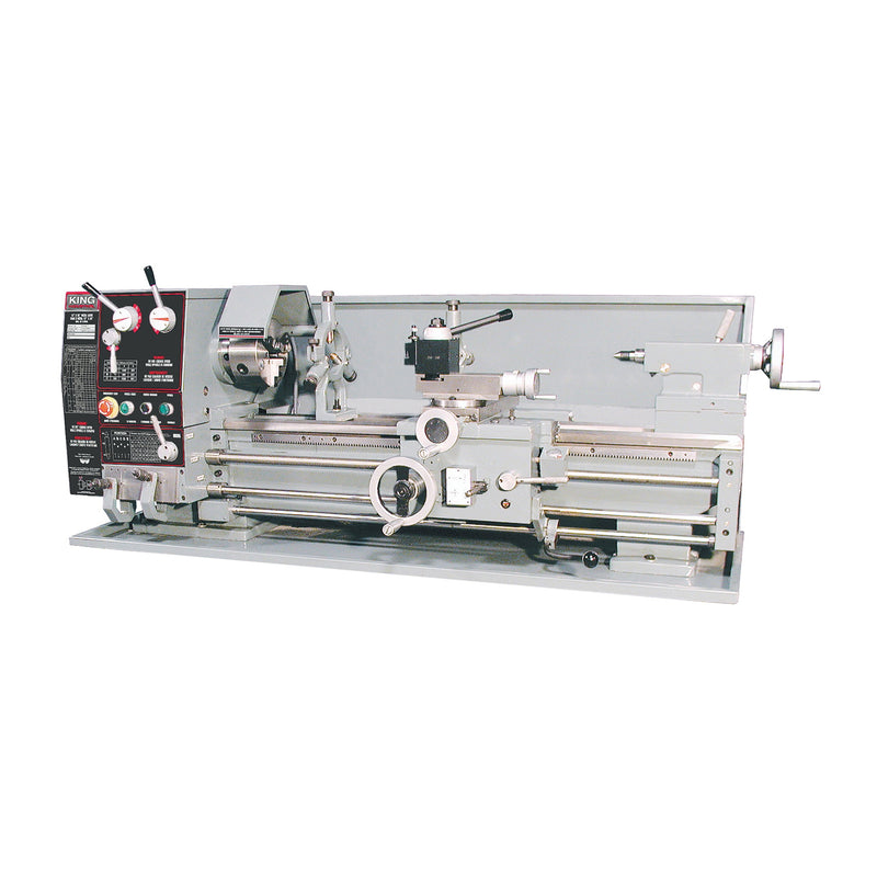 King Canada KC-1236ML/KM-053 - Lathe Metal 12 Inch X 36 Inch Gear Drive 1.5 Hp 220V Taper Attachment - eGrimesDirect