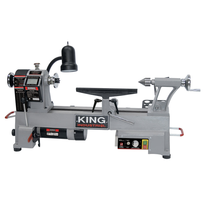 King Canada KWL-1218VS - Variable speed wood lathe with digital readout (12 inch x 18 inch)