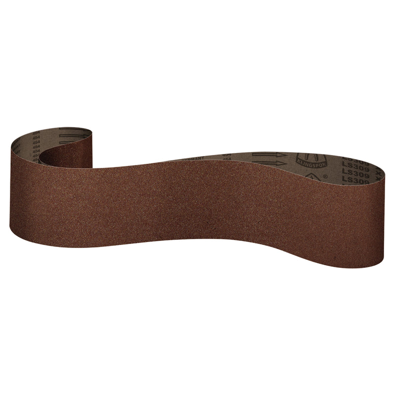 Klingspor 302879 - 3 Inch x 18 Inch Sanding Belt 80 Grit LS309Xh Aluminum Oxide X-weight Heavy Cotton Backing Closed Coat - eGrimesDirect