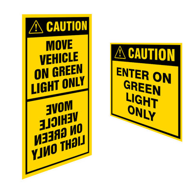 Ideal Whs Innovations 60-5431 - Dock Traffic Warning Sign Combo English - eGrimesDirect