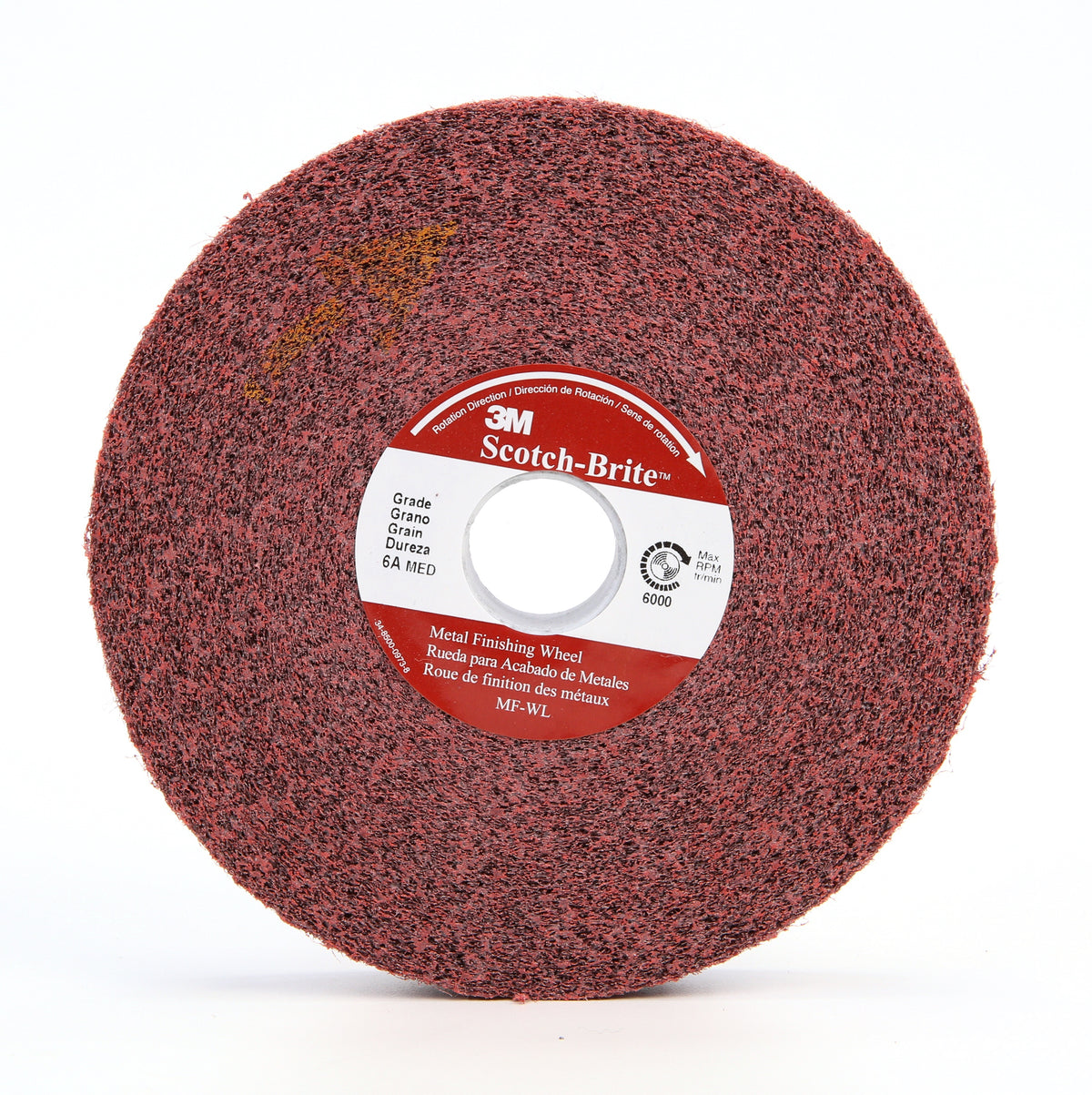 Scotch-Brite Metal Finishing Wheel; official representative family image. Dimensions, density and grade vary by SKU.