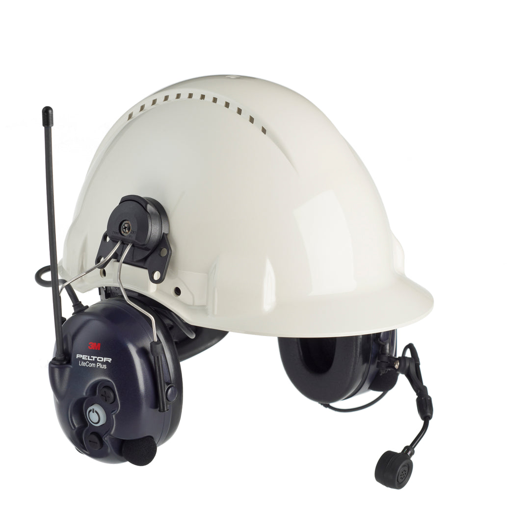 3M™ PELTOR™ LiteCom FRS Headset MT53H7P3E4602-NA, Hard Hat Attached, 10 ea/Case
